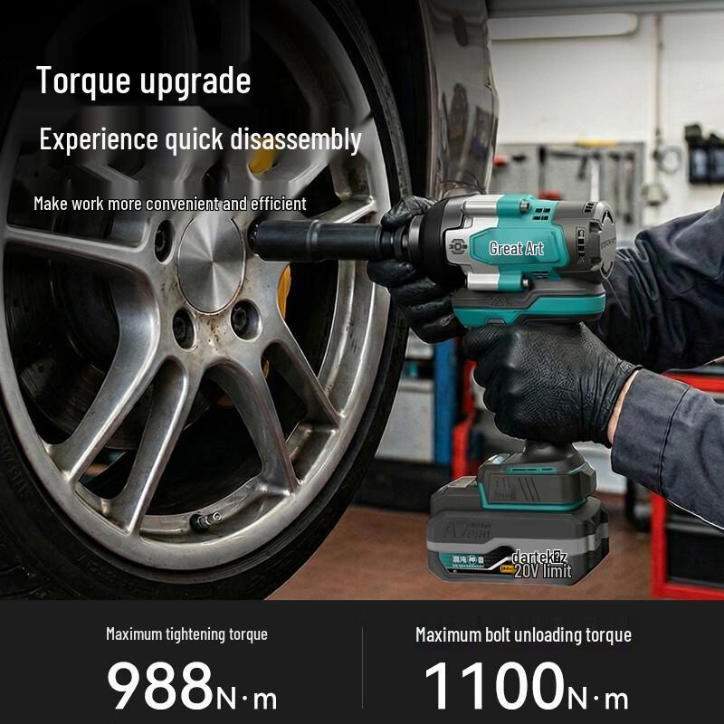 Dayi A7-988 20V Brushless Cordless Impact Wrench CN Plug (adapter Included)