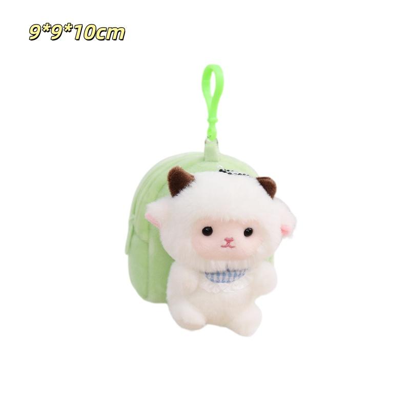 Adorably Animal Plush Toys Pendant Backpack Decoration Stuffed Doll Kawaii Decor Toys Earphone Case Coin Purse Kid Birthday Gift