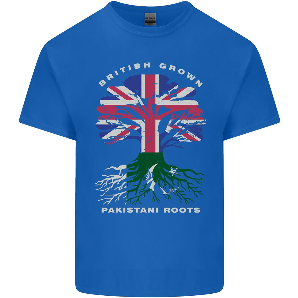 British Grown Pakistan Roots Flag Unisexs Light Cotton TShirt