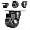 Swivel Caster Wheel Degree Rotatable with Locking Brake Industrial for Suitcases Workbenches