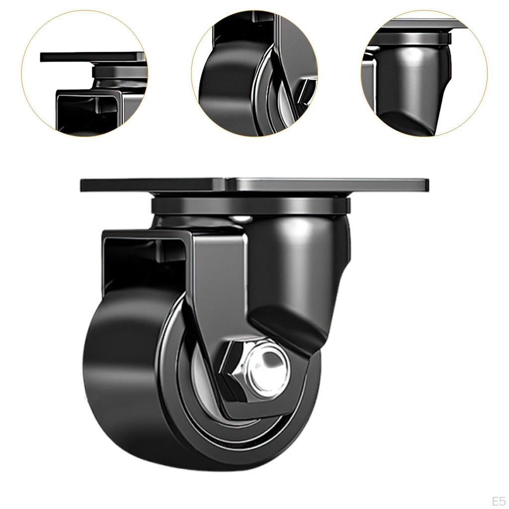 Swivel Caster Wheel Degree Rotatable with Locking Brake Industrial for Suitcases Workbenches