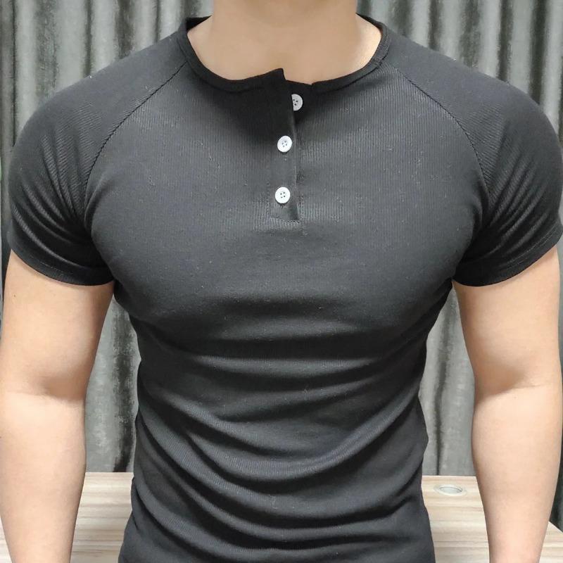 

Мужская белая футболка-поло с коротким рукавом, приталенная, повседневная M серый