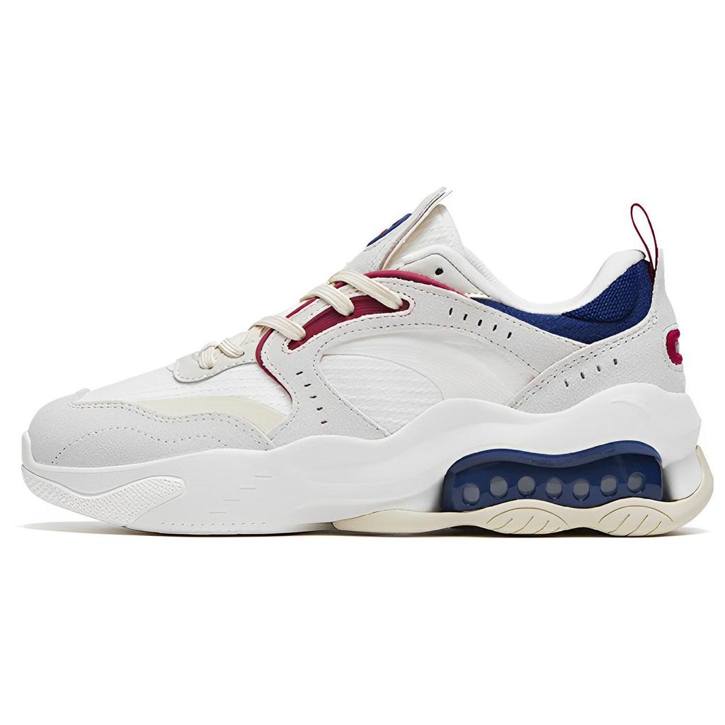 Anta Qiyuan 982 Shock Absorbing Durable Lightweight Low Top Sports Casual Shoes Women Sneaker White Gray Blue 122318881-5