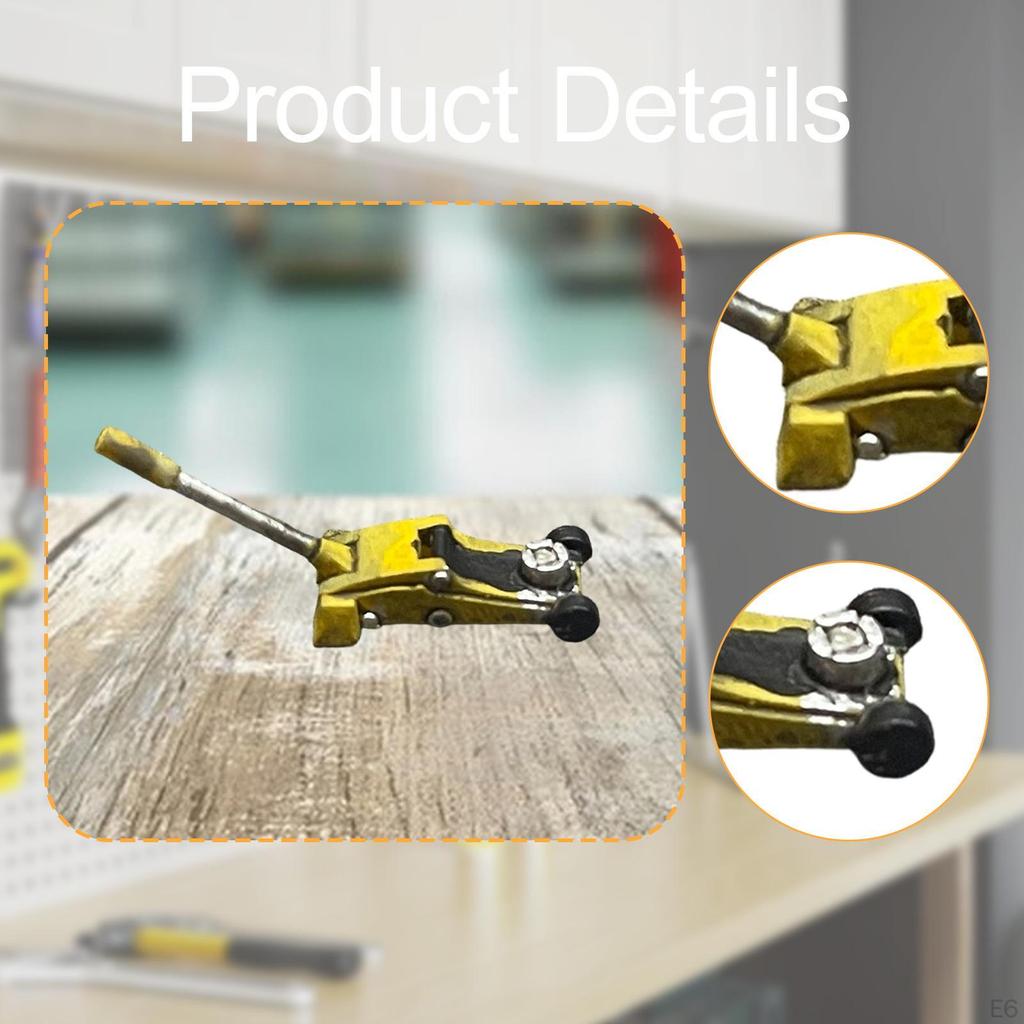 1/64 Car Jack Model DIY Repair Shop Scene Garage Diorama Accessory Photography Prop for