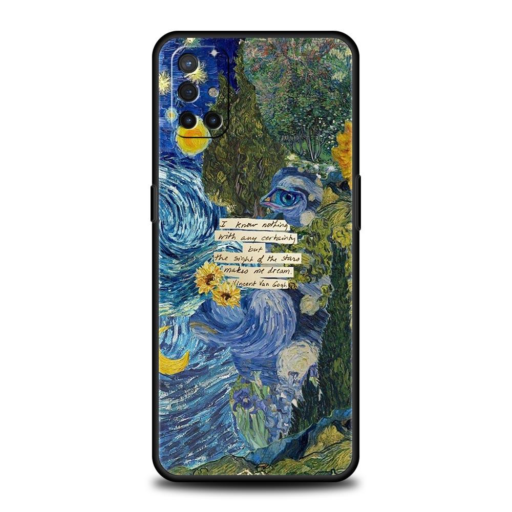Phone Case For OnePlus 12 11 10 9 Pro 9T 12R 10R 9R 9RT 10T 8T 8 7 6T 7T Nord 2T CE 2 5G N200 N10 Cover Starry sky van gogh art