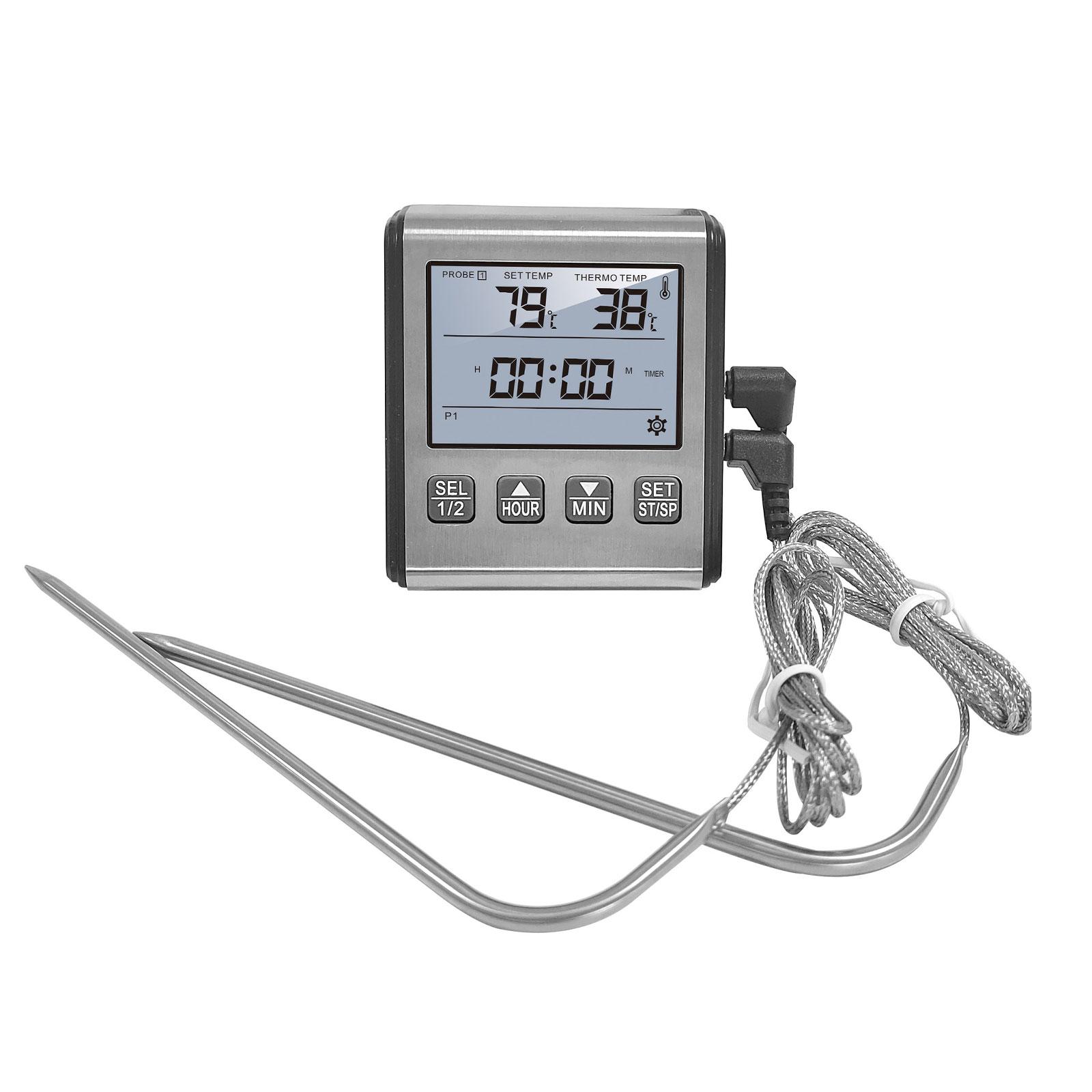 

Barbecue Thermometers with Double Probe Monitoring Timer and Alarm Function for Kitchen, BBQ, Oven 1