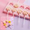 Biscuit Chocolate Bakeware Flower Shapes Mould Cake Baking Silicone Lollipop Molds Jelly and Candy