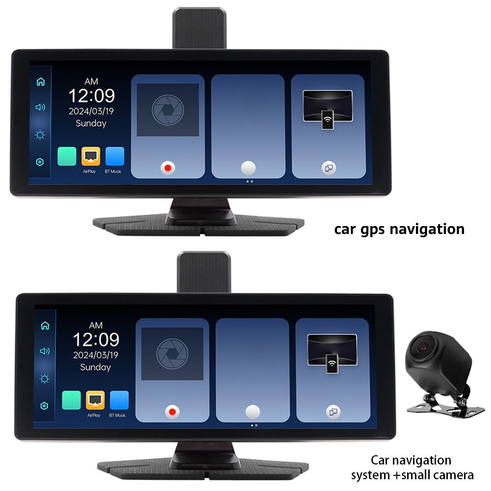 10.26 Inch Wireless CarPlay Monitor IPS Screen Android Auto Touch Screen WIFI FM BT 5.0 Rearview Dash Cam Multimedia Player AUX