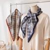Cross-border New Pure Mulberry Silk Scarf Large Square Scarf Women's Outer Accessories Scarf Shawl Silk Scarf