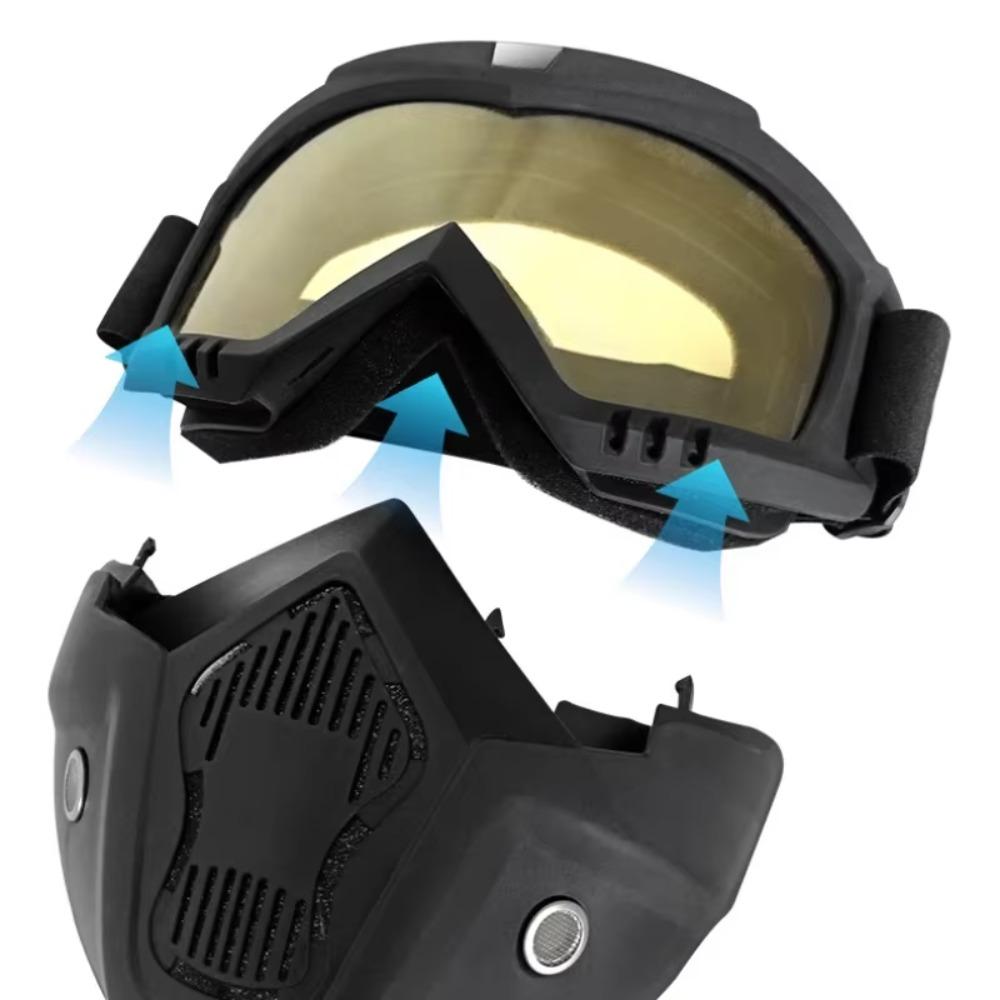 Windproof Riding Goggles Dust Resistant Auto Darkening Welding Glasses  Outdoor