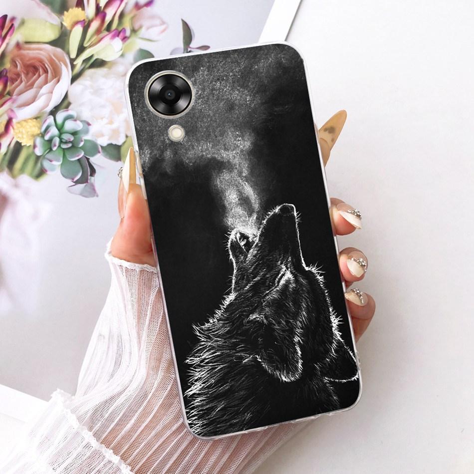 For OPPO A17k A17 CPH2471 CPH2477 Cool Dragon Tiger Pattern Phone Case For Oppo A 17 17K 4G Soft Silicone TPU Cases Bumpers OPPO A17K