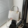 High-end Women's Bag New Fashionable Bag Patterned Handbag Shoulder Bag Crossbody Versatile and Fashionable Small Square Bag