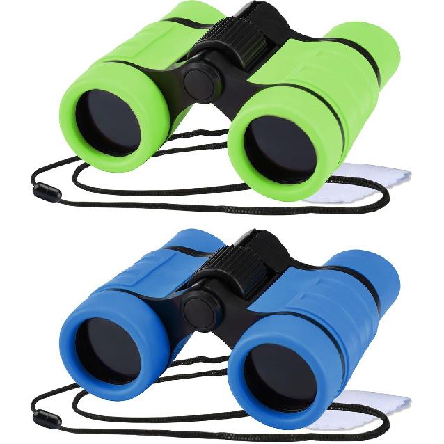 Binoculars for Kids, Toys for 3-12 Years Boys and Girls High-Resolution Optics Shockproof Mini Compact Toy Binoculars for Bird Watching, Hiking,