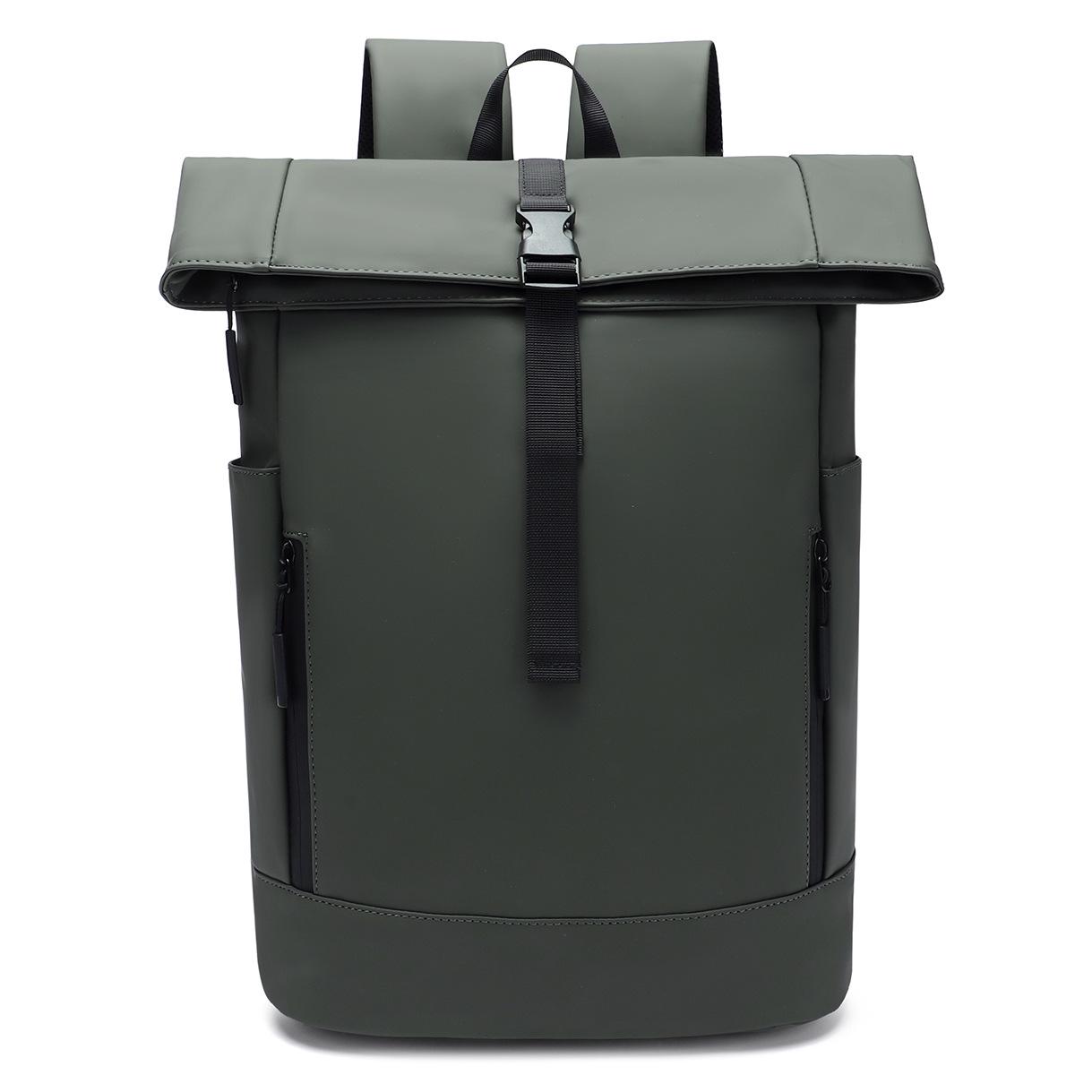 

Антизлодійський USB-зарядний рюкзак - Сумка для ноутбука для студентів та чоловіків Large (31*15*48) армія зелений колір