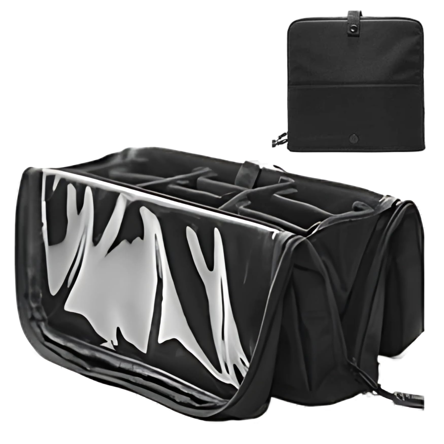 

Косметичка PLEAVIT для кистей, Чехол для кистей для макияжа, Косметичка, Подставка для кистей, Компактная, Портативная, Черная