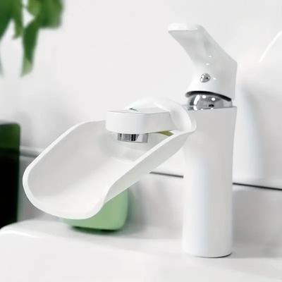 White Faucet Extender Convenient Child Hand Washing Assistant Sink Extender  Bathroom