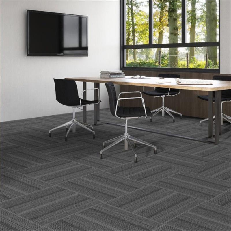 Thickened Commercial Office Carpet Tiles for Large Area Flooring