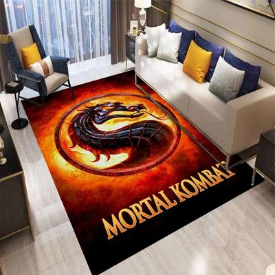 MORTAL KOMBAT Cartoon Printed Carpet Non-slip Carpet Yoga Mat Carpets for Living Room Area Rug Door Pad Anime Rug Birthday Gift