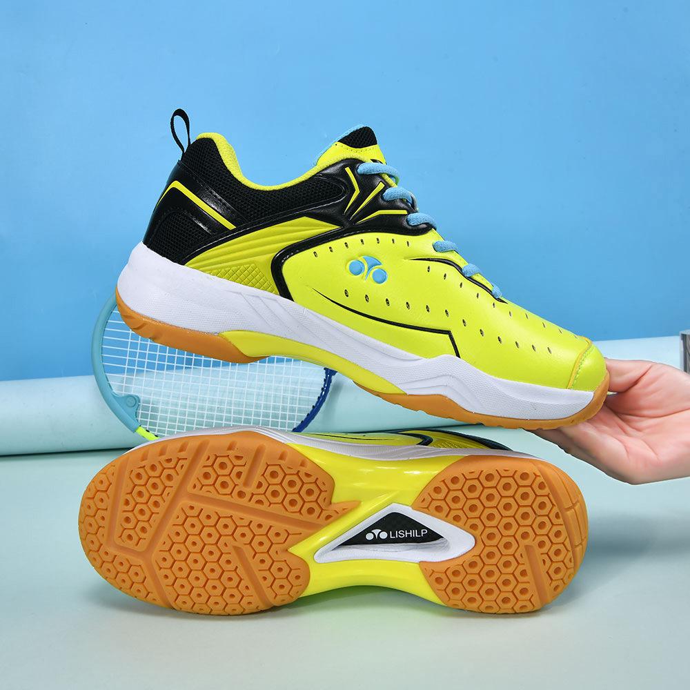 New Professional Badminton Shoes Men and Women Couples Breathable Cushioning Lightweight Non-slip Table Tennis Training Shoes