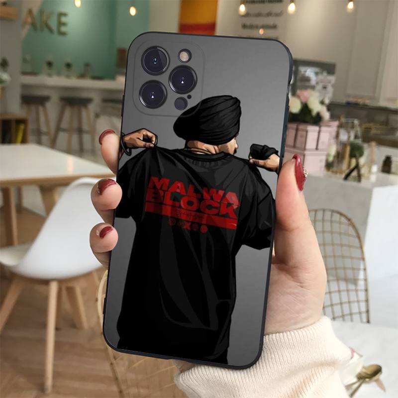 Indian Rapper Sidhu Moose Wala Phone Case Silicone Soft for iphone 14 13 12 11 Pro Mini XS MAX 8 7 6 Plus X XS XR Cover