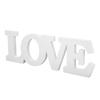 Wood Love Sign White One Piece Design Exquisite Beautiful Wooden Letters Decoration Ornament for