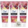 Ora2Me Aroma Flavor Collection Toothpaste, Active Berry Mint, 130g (Set of 3) for Whitening and Bad Breath Care + Bonus Gift with Kunutonn Original Lo
