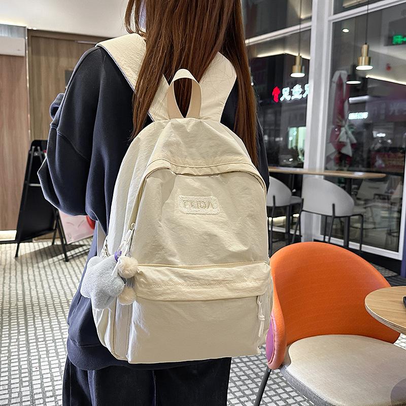 Школьный рюкзак в студенческом стиле с биркой, корейская версия, большая вместимость, милый рюкзак для ученика средней школы