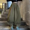 2025 Trendy Korean Style Harem Pants for Girls, Ages 12+ - Spring/Autumn Fashion for Middle School