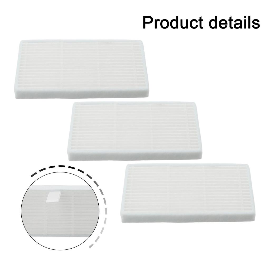 Replacement Filter For Vexilar W7/W11 Robot Vacuum Cleaner, 3/6-Pack, White Filter Accessory For Home Use With Pet Dander