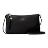 Ginnie Sequin Embossed Spade Logo PVC Crossbody Shoulder Bag Women Bags Black KK311-001