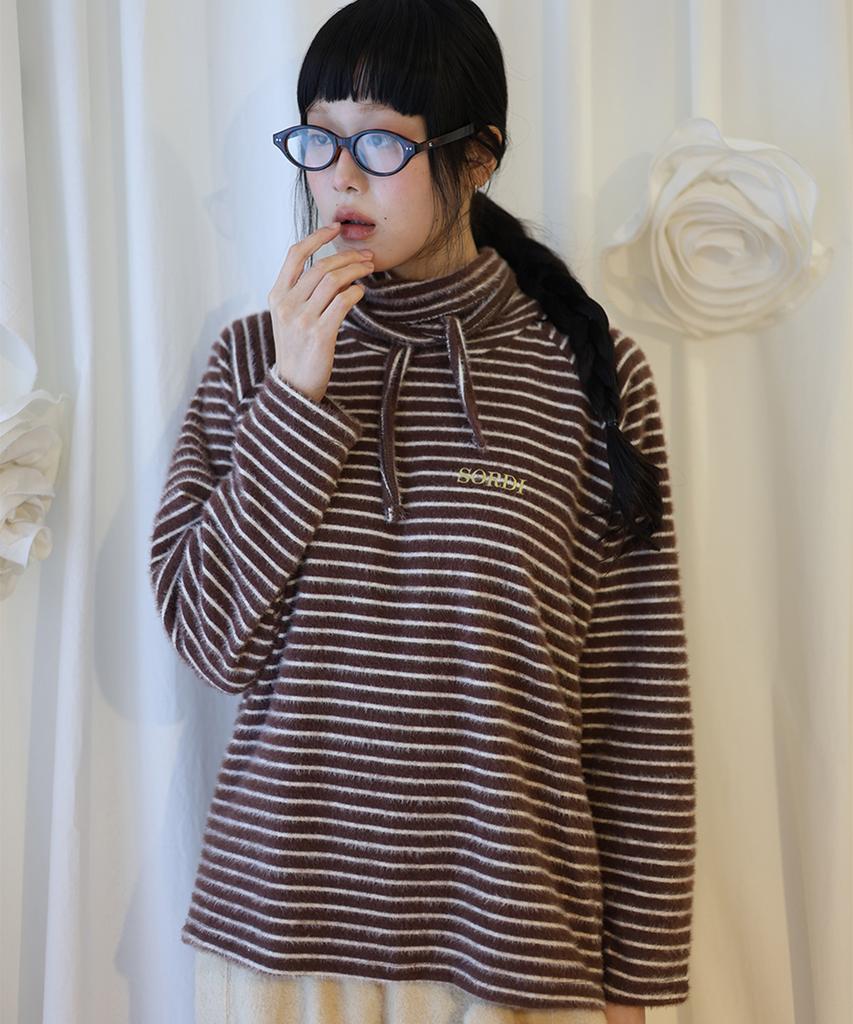 SORDI Tie Turtleneck_Brown