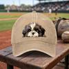 Shih Tzu Print Baseball Cap Adjustable Buckle Lightweight Washed Unisex Hat for Unisex Women Dog Lover Accessory