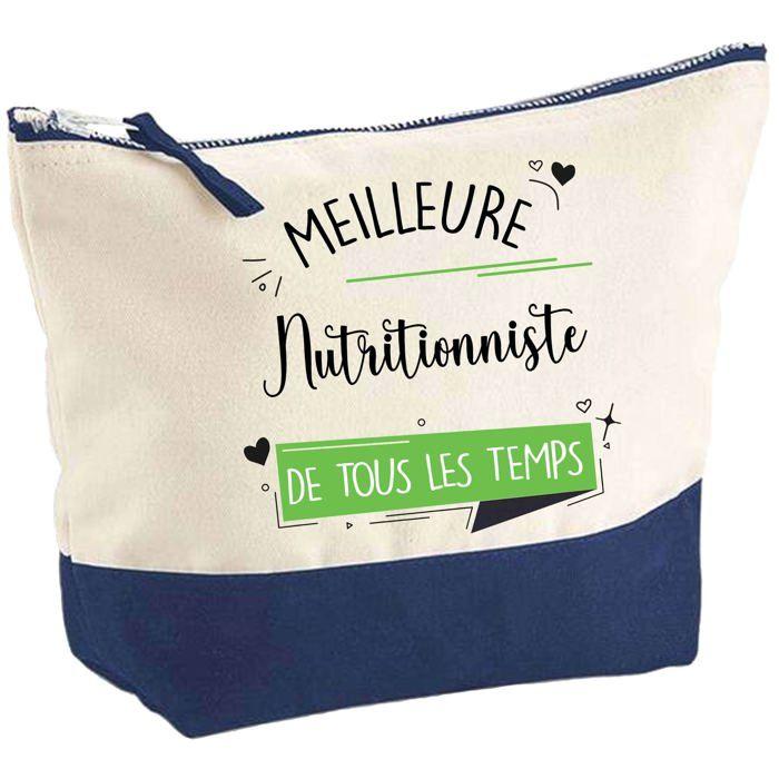 Trousse de maquillage - PLANETEE - Meilleure Nutritionniste de tous les temps - Grand format - Coton - Impression HD France