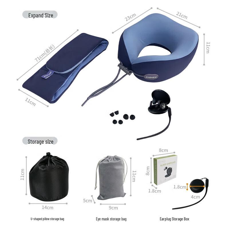 ANCHOW Travel Pillow Set