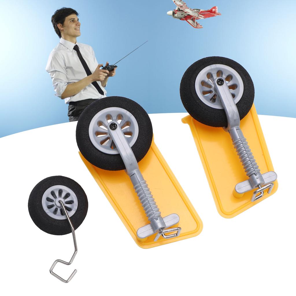 Replacement Front Landing Gear Wheel for WLtoys XK A300 0016 001 Upgrade Spare Parts RC Airplane Front Landing Gear Yellow