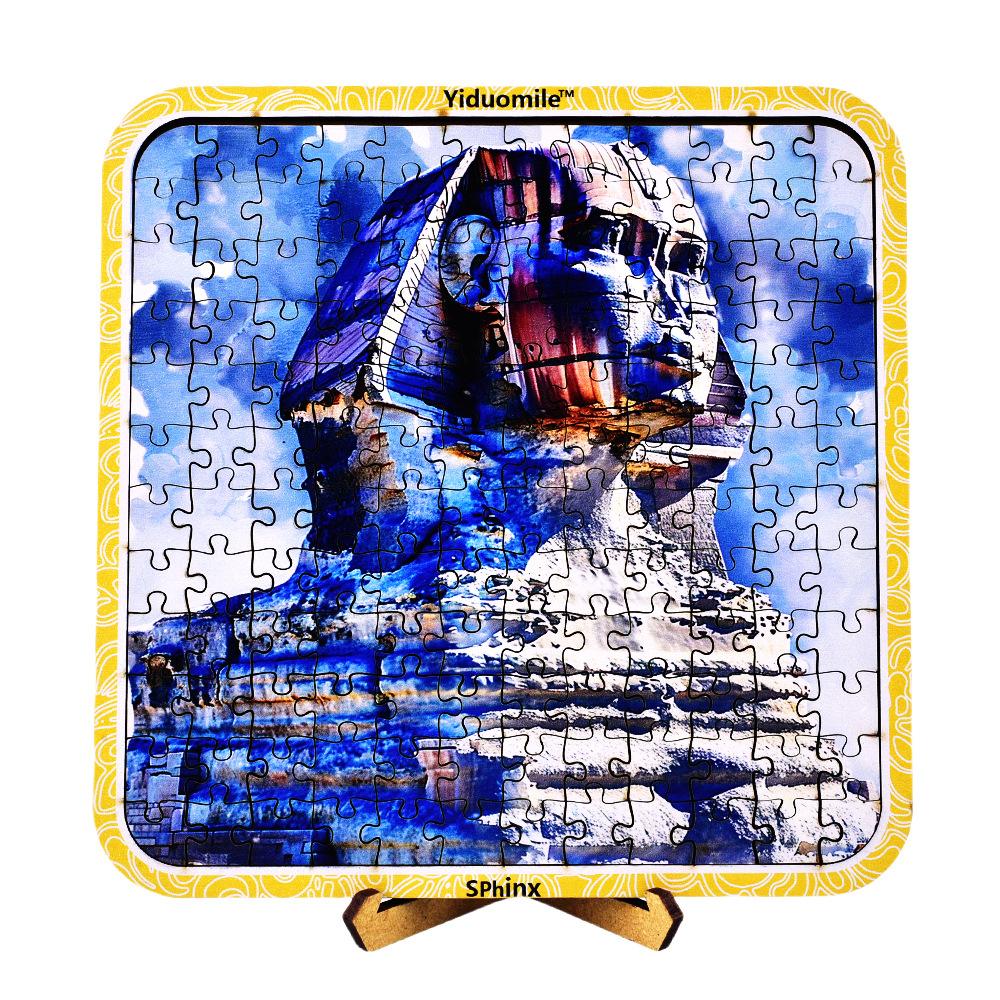 The Sphinx Is A 144-piece Wooden Puzzle with Unique Shapes Suitable As A Birthday Gift