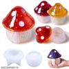 DIY Epoxy Resin Crystal Mold Mushroom Storage Box Decorative Jewelry Box Mirror Silicone Mold