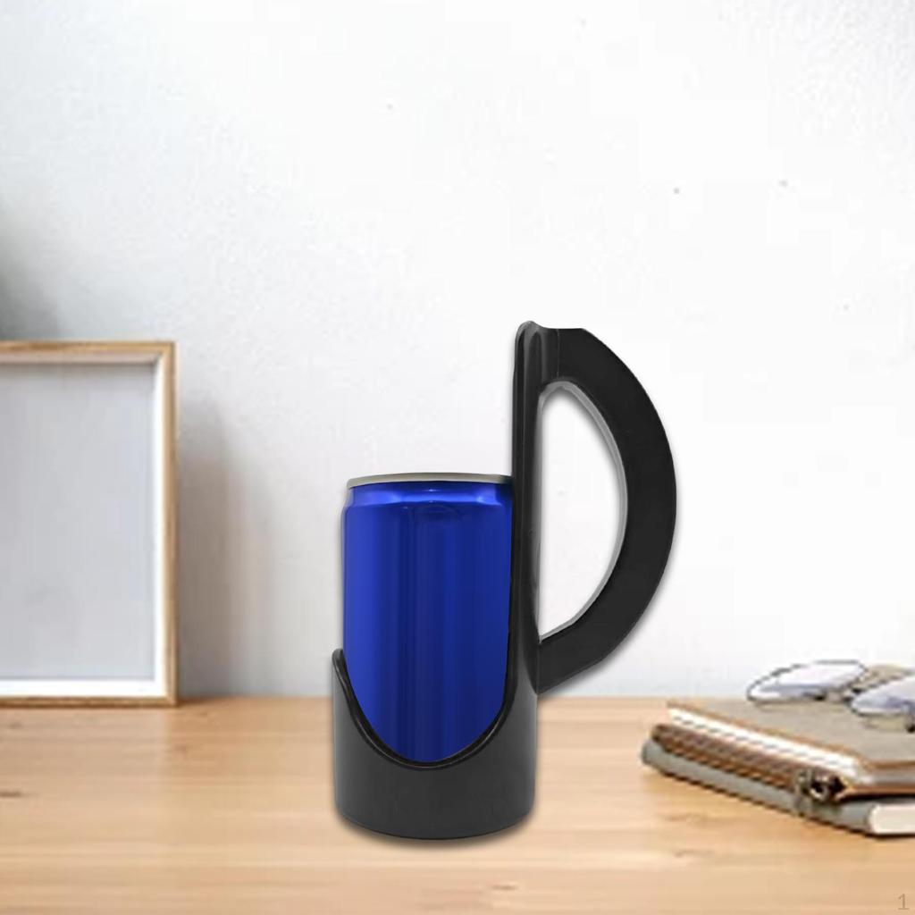 Can Holder with Handle Cup Holder, Easy Clean, Lightweight for 12oz Standard Can, Beverage Grip