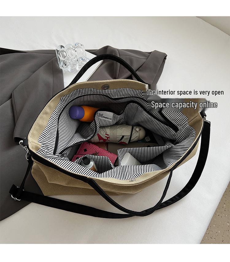Versatile Canvas Bag: Stylish, High-Quality, Large-Capacity Handbag & Crossbody Bookbag (2025 Edition)