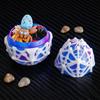 1 Set Spinneneierkapsel mit 10 Fidget-Spinnenspielzeug 3D-gedrucktes Modell mit beweglichen Gelenken Mini-Gelenkspinnenmodell Halloween-Party-Dekoration Geschenk
