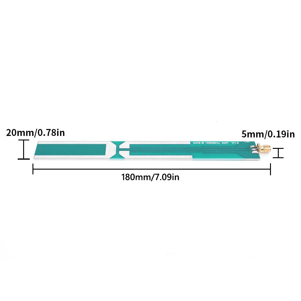 Receiving Aerial 2.5-5.5V ADS-B 1090MHZ Standard Head Aerial 1060-1120MHz 2.0dBi Receiving Antenna for DIY Self-Made Expreiment