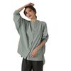Japanese Style Autumn Women's New Batwing Sleeve Loose Shirt Women's 4 Colors Stand Collar Split Women's Blouse
