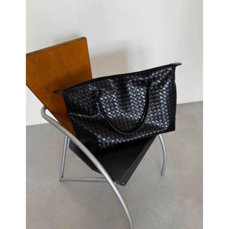 Large Capacity Woven Tote Bag for Women, Spring Retro Versatile Shoulder Bag, Korean Style Hobo Handbag, Commuter Casual Fashion Purse