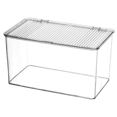 Scatola portaoggetti per cosmetici Acrilico leggero di lusso con coperchio antipolvere Facile accesso Contenitore multiuso con buona tenuta