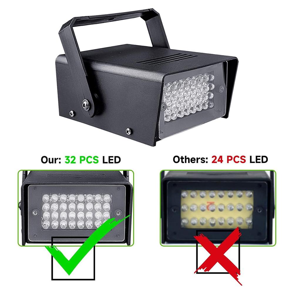 Luz Repelente de Animales para Ático Control de Velocidad de la Luz Luz Estroboscópica Intermitente Eliminar Luces Intermitentes para Iluminación de Áreas Ocultas Interiores