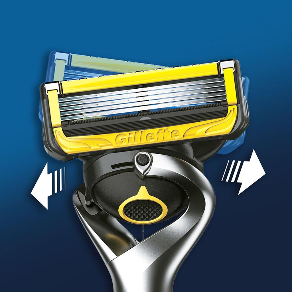 ProShield Yellow Razor Handle (1 Pack) + Blades (2 Pack)