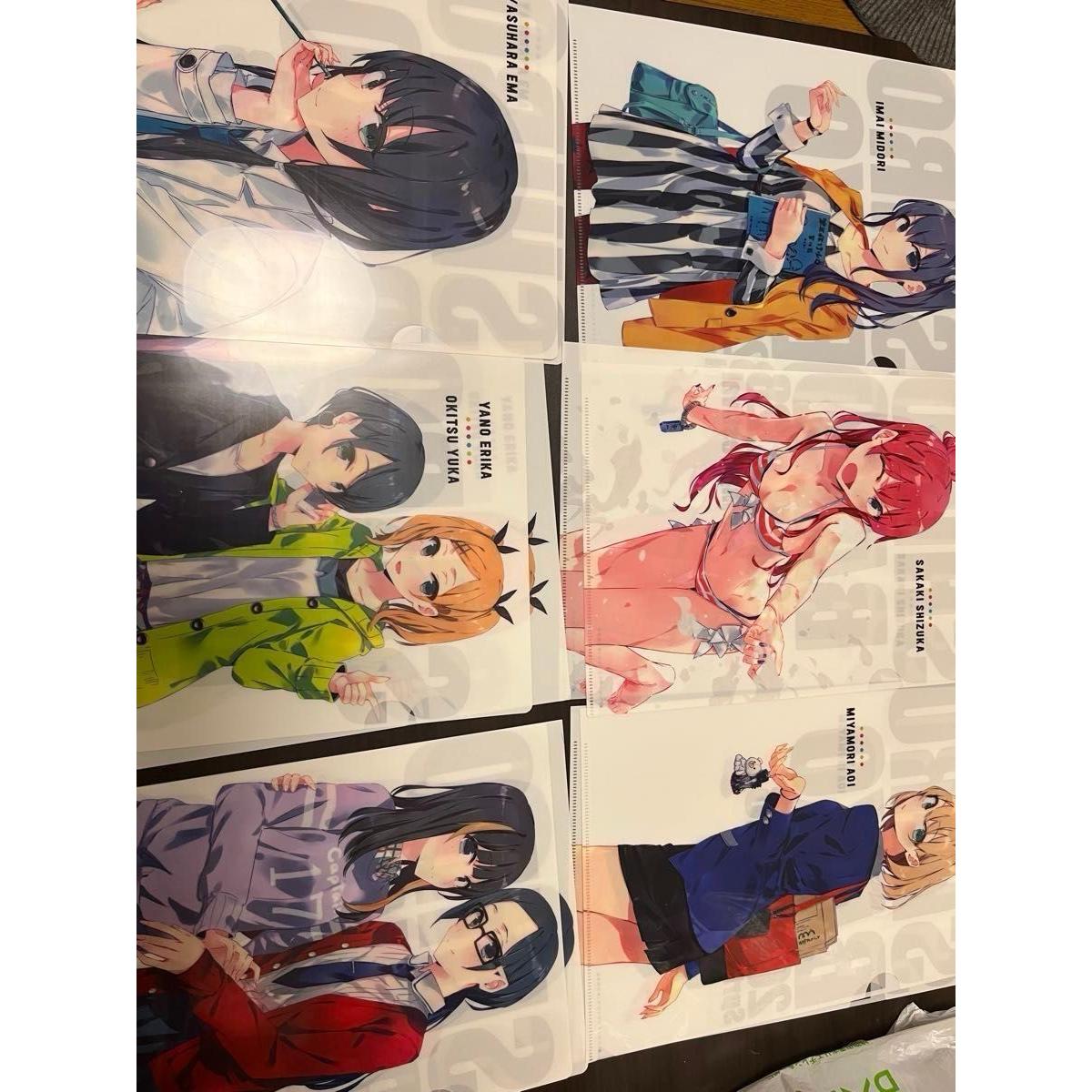 Used SHIROBAKO autographed clear files, artwork, and other goods sold in bulk