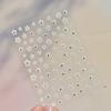 White Flower Petal Cherry Blossom Peach Blossom Falling Petal Floral Gradient 5D Self Adhesive Nail Art Sticker Manicure Decals