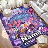 Benutzerdefinierter Name Personalisierter Kpop Dämonenjäger Druckteppich, Vielseitiger Heimdekorations-Teppich, für Spielzimmer, Wohnung, Balkon, Eingangsbereich, Flur Geschenk