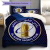 Al‑Khor Sports Club Pattern Bedding Quilt Set  Home Decoration  Gift (1 * duvet cover + 2 * pillowcase  without core)